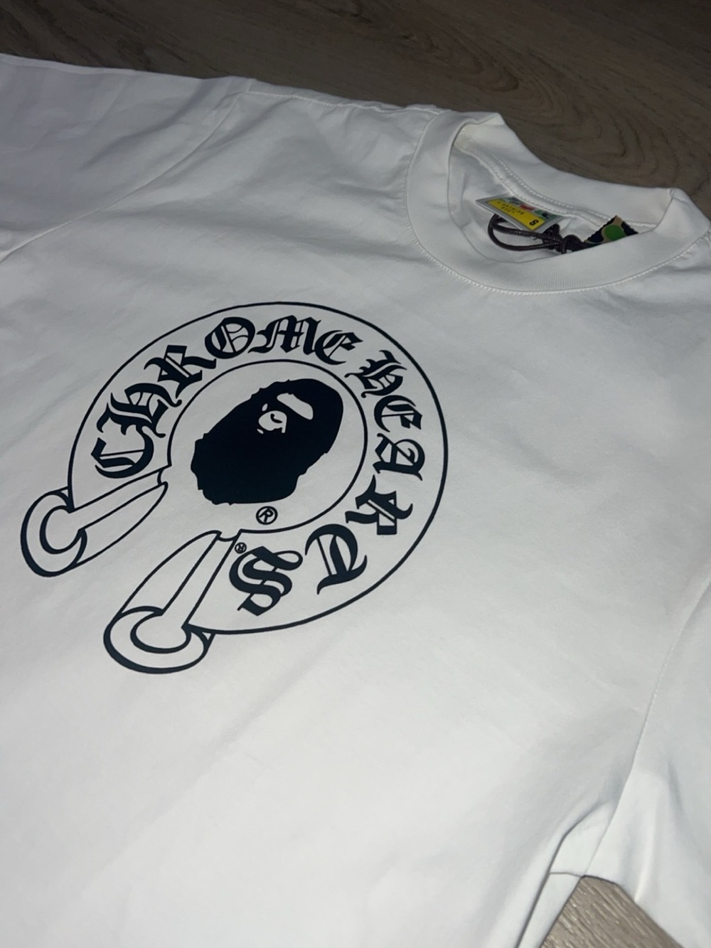 Chrome Hearts White T-Shirt with Black Graphic Logo - Picture 2 of 7